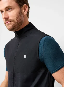 Sunday Element sleeveless stand-up-collar jacket