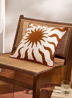 Sunset bouclé removable-cover cushion