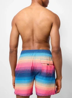 Sunset stripe swim trunk