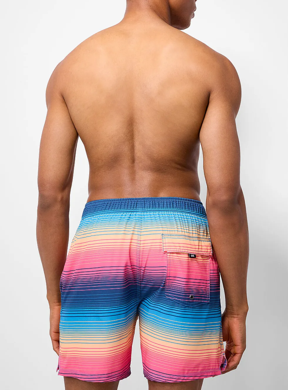 Sunset stripe swim trunk