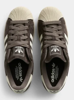 Superstar II coffee nubuck sneakers