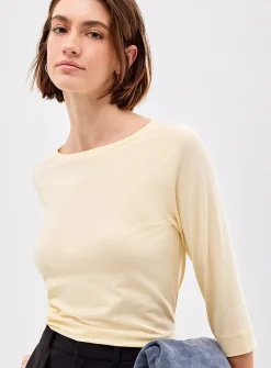 SUPIMA® cotton boat-neck T-shirt