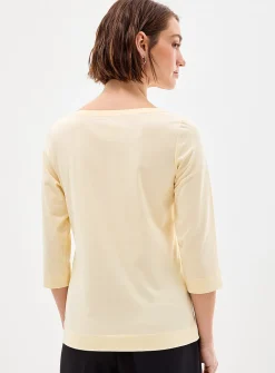 SUPIMA® cotton boat-neck T-shirt