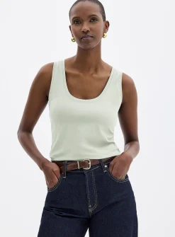 SUPIMA® cotton scoop-neck cami