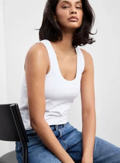 SUPIMA® cotton scoop-neck cami