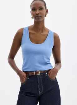 SUPIMA® cotton scoop-neck cami