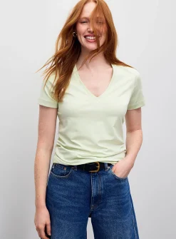 SUPIMA® cotton V-neck T-shirt