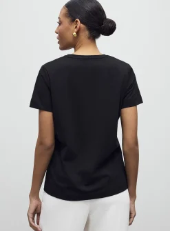 SUPIMA® cotton V-neck T-shirt