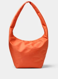 Supple deluxe-fabric hobo bag