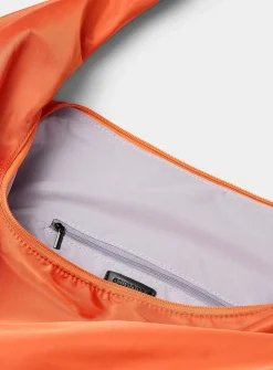 Supple deluxe-fabric hobo bag