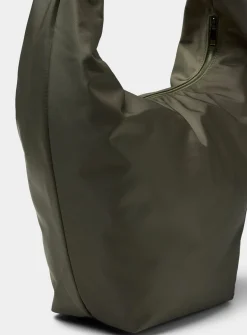 Supple deluxe-fabric hobo bag
