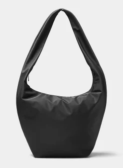 Supple deluxe-fabric hobo bag