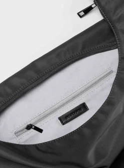 Supple deluxe-fabric hobo bag