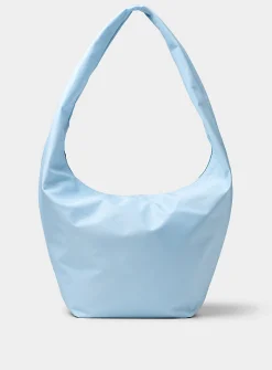 Supple deluxe-fabric hobo bag
