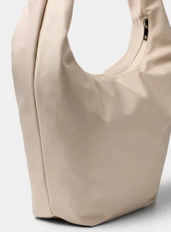 Supple deluxe-fabric hobo bag