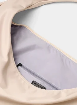 Supple deluxe-fabric hobo bag