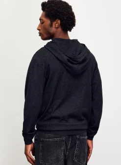 Supple knit hoodie
