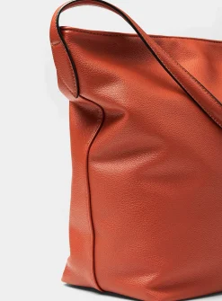 Supple pebbled hobo bag