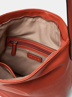 Supple pebbled hobo bag