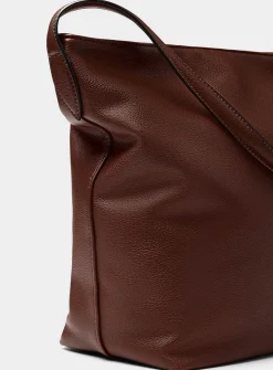 Supple pebbled hobo bag