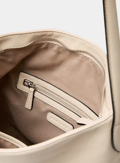 Supple pebbled hobo bag