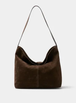 Supple square hobo bag