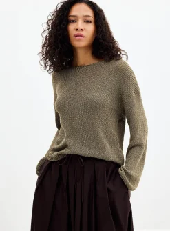 Supple weave loose sweater