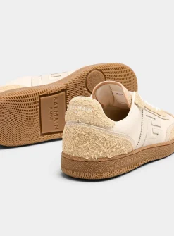 Swan frayed suede sneakers