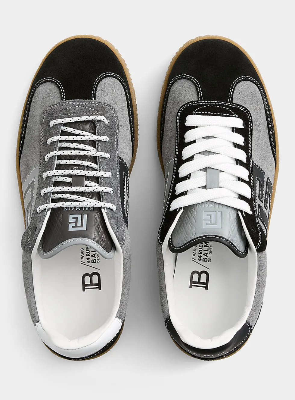 Swan grey suede sneakers