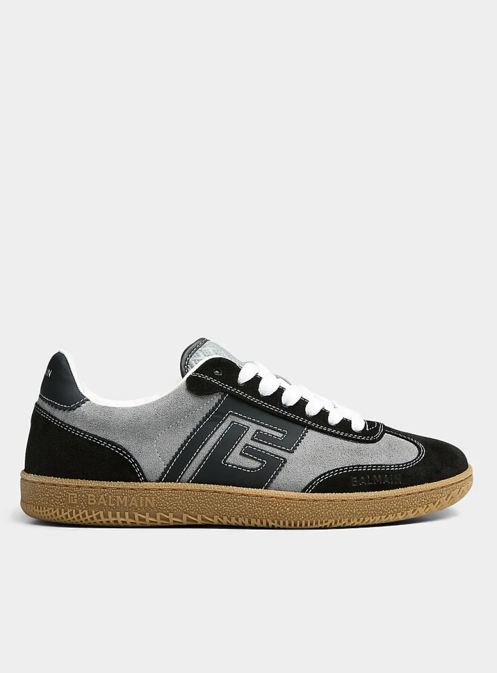 Swan grey suede sneakers