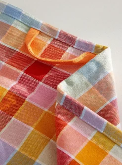 Sweet checkered tea towel