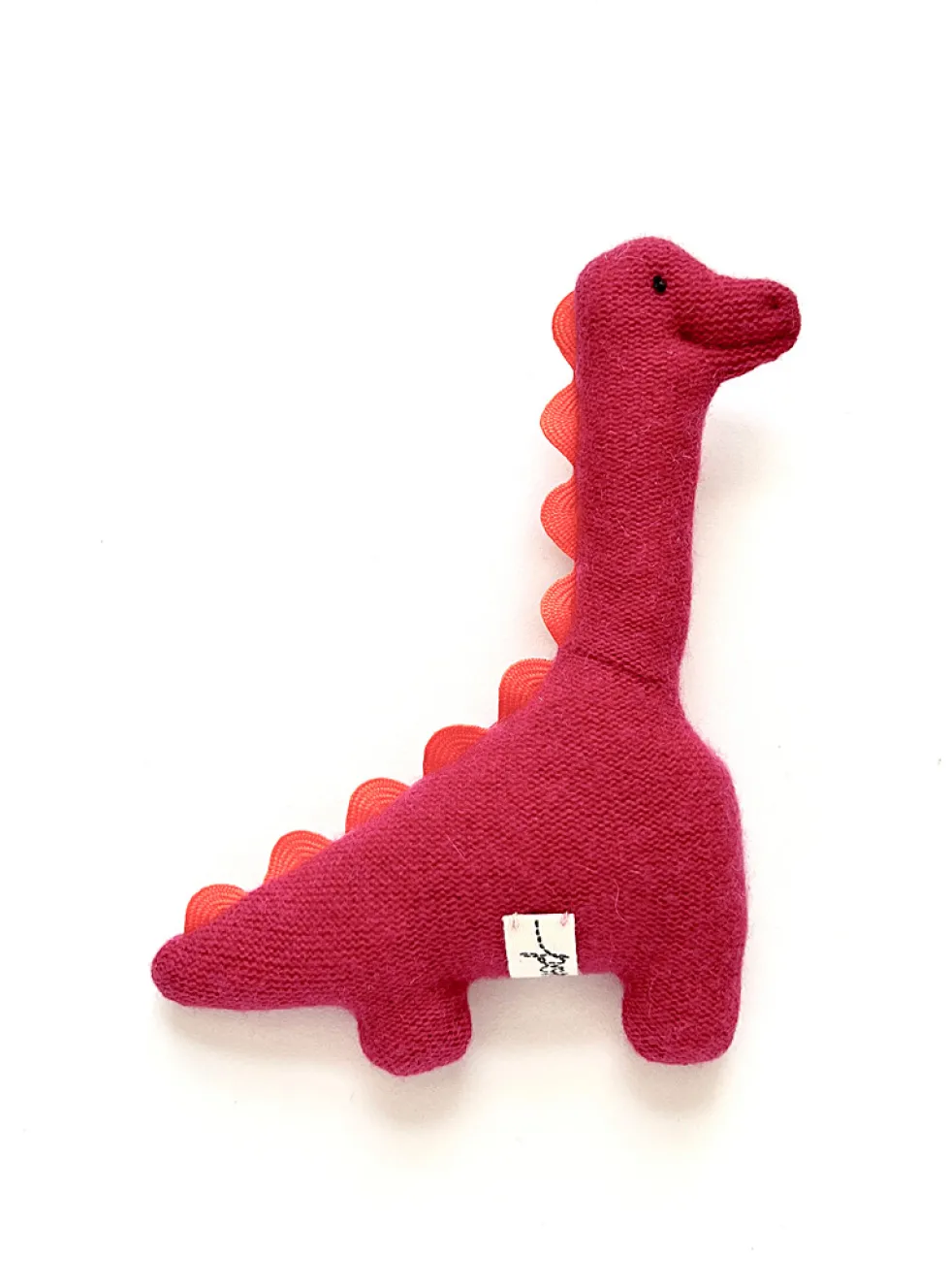 Sweet dino recycled cashmere rattle