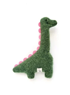 Sweet dino recycled cashmere rattle