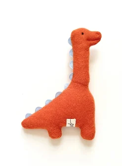 Sweet dino recycled cashmere rattle