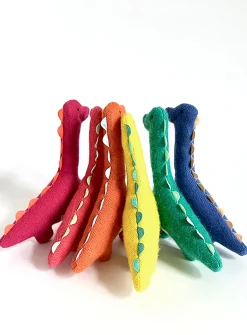 Sweet dino recycled cashmere rattle