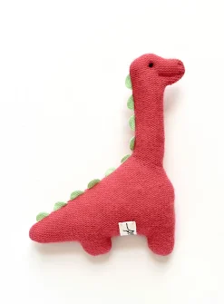 Sweet dino recycled cashmere rattle