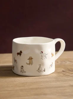 Sweet dog life large embossed mug
