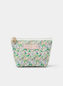 Sweet flower zipped mini pouch