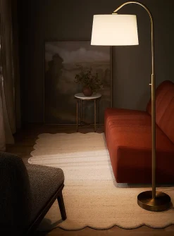 Swivel-shade minimalist floor lamp