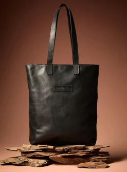 Tab large genuine leather tote