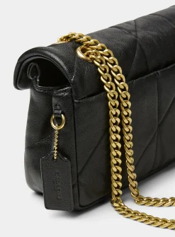 Tabby black quilted leather crossbody bag