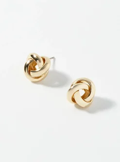 Tangled hoop earrings
