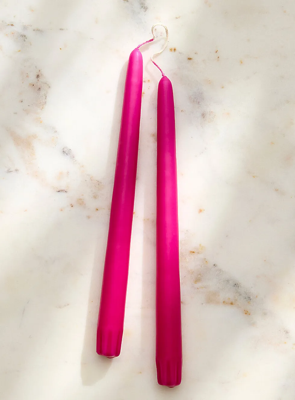Taper colourful elongated candles