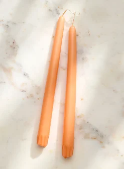 Taper colourful elongated candles