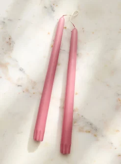Taper colourful elongated candles
