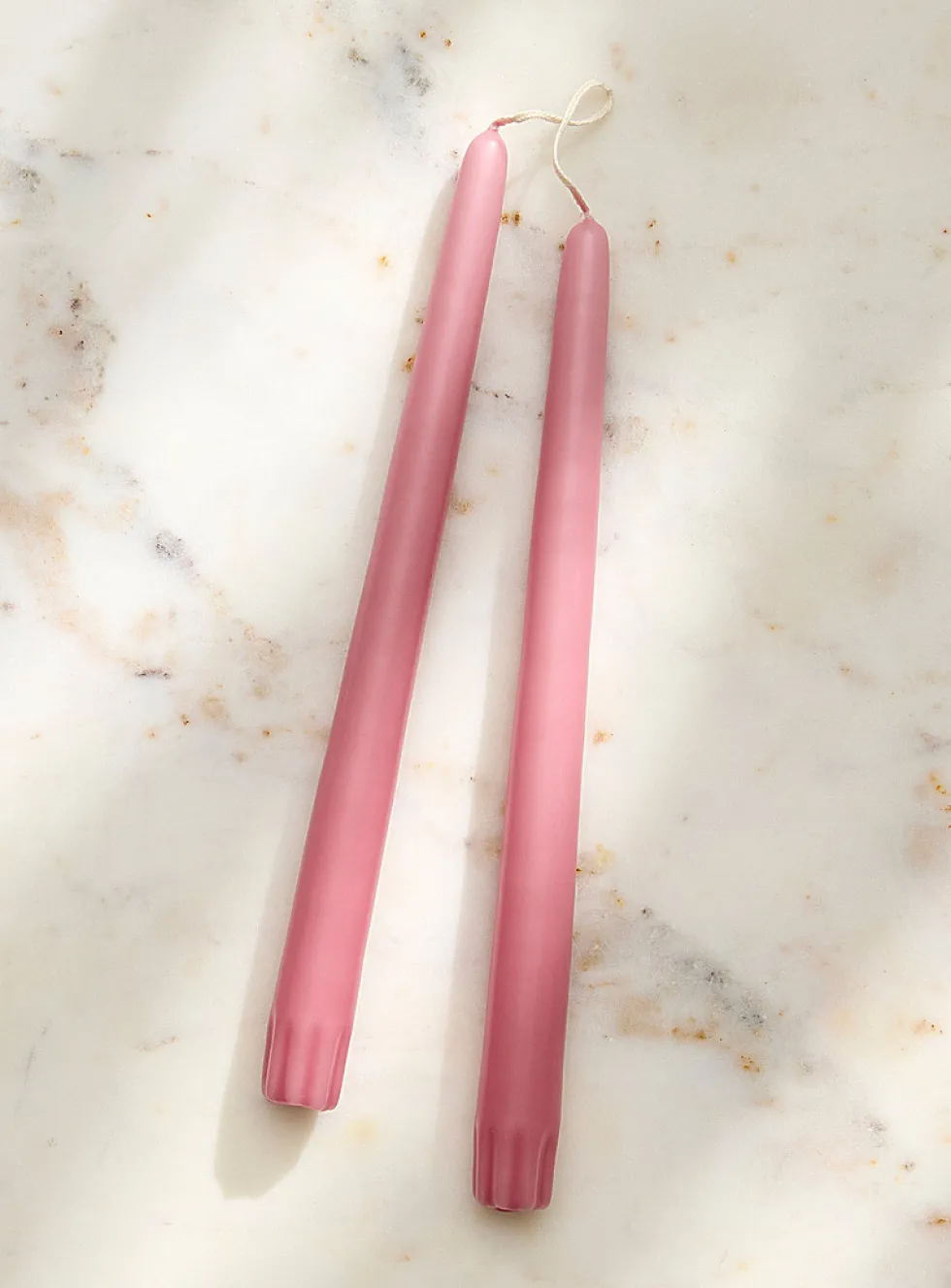Taper colourful elongated candles