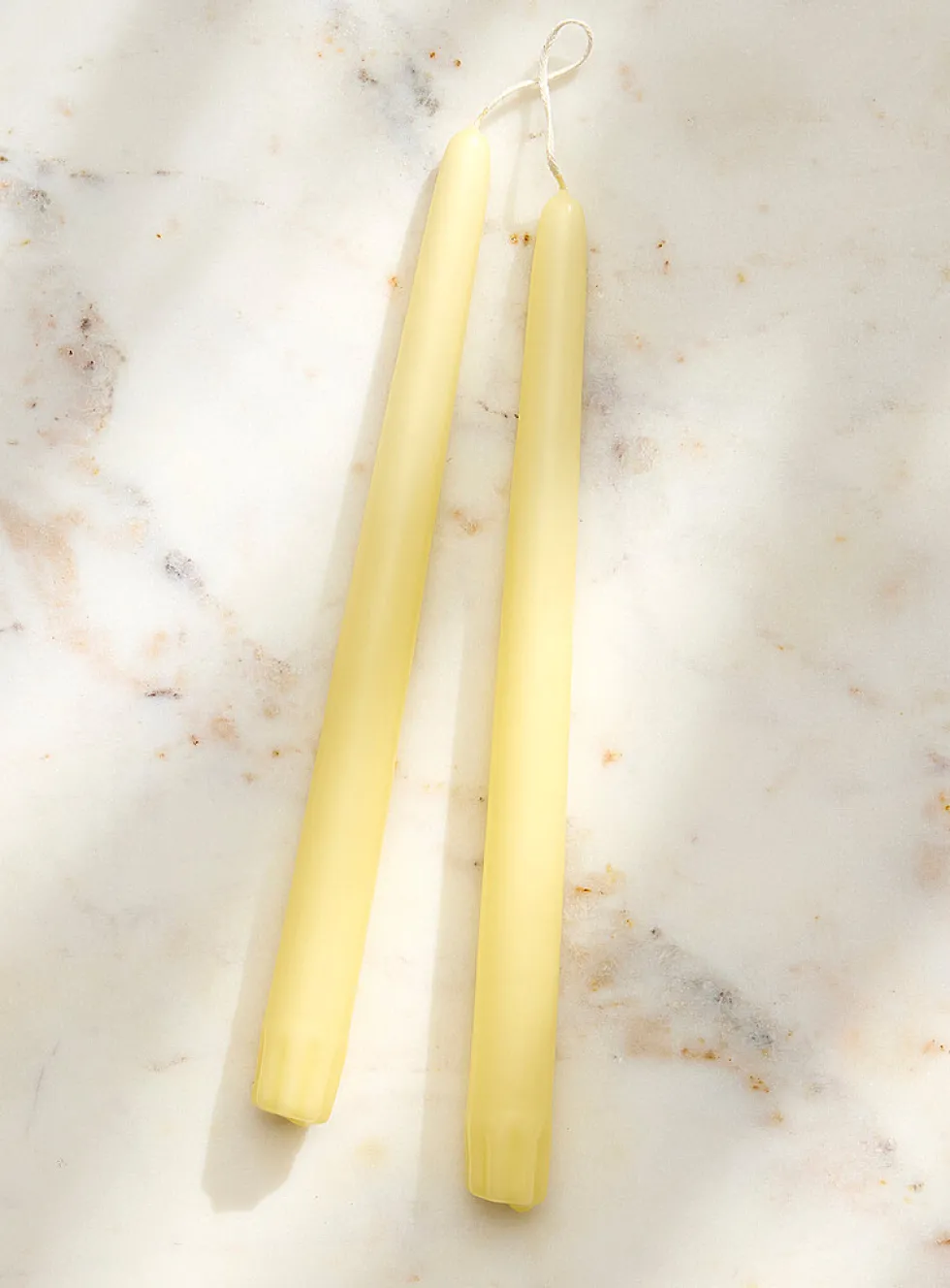 Taper colourful elongated candles