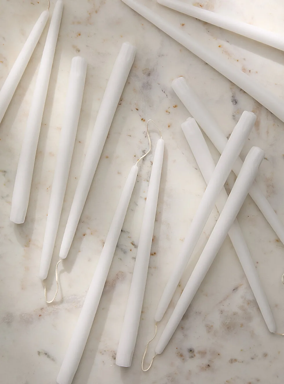 Taper elongated conical candles