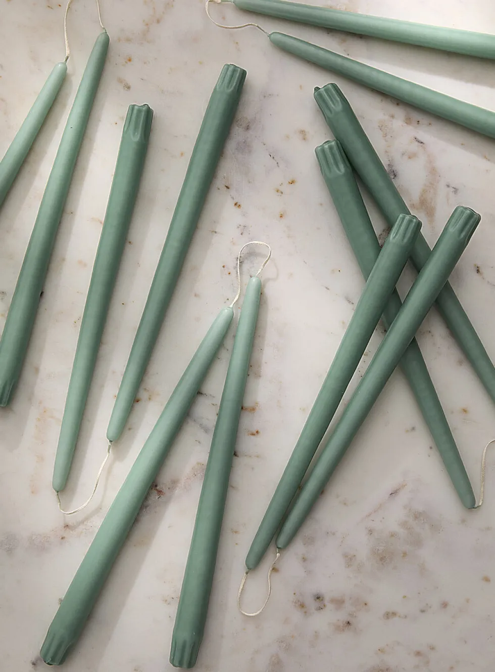 Taper elongated conical candles