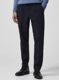 Tapered seersucker pant